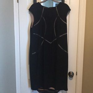 Black INC 18W dress with nude lining mesh cut outs